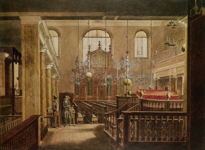 Bevis Marks Synagogue, c.1817 by English School